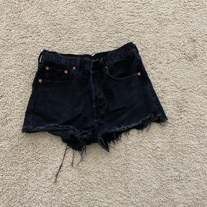 Levis high waisted shorts